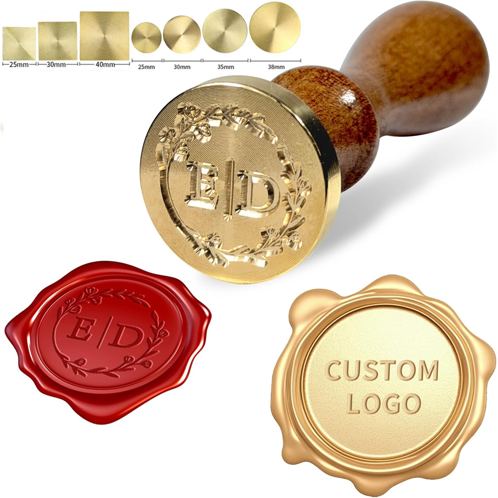 Wax Seal Letter Kit - Aangepaste waszegelstempel, gepersonaliseerde waszegelstempelset met letterlogo,