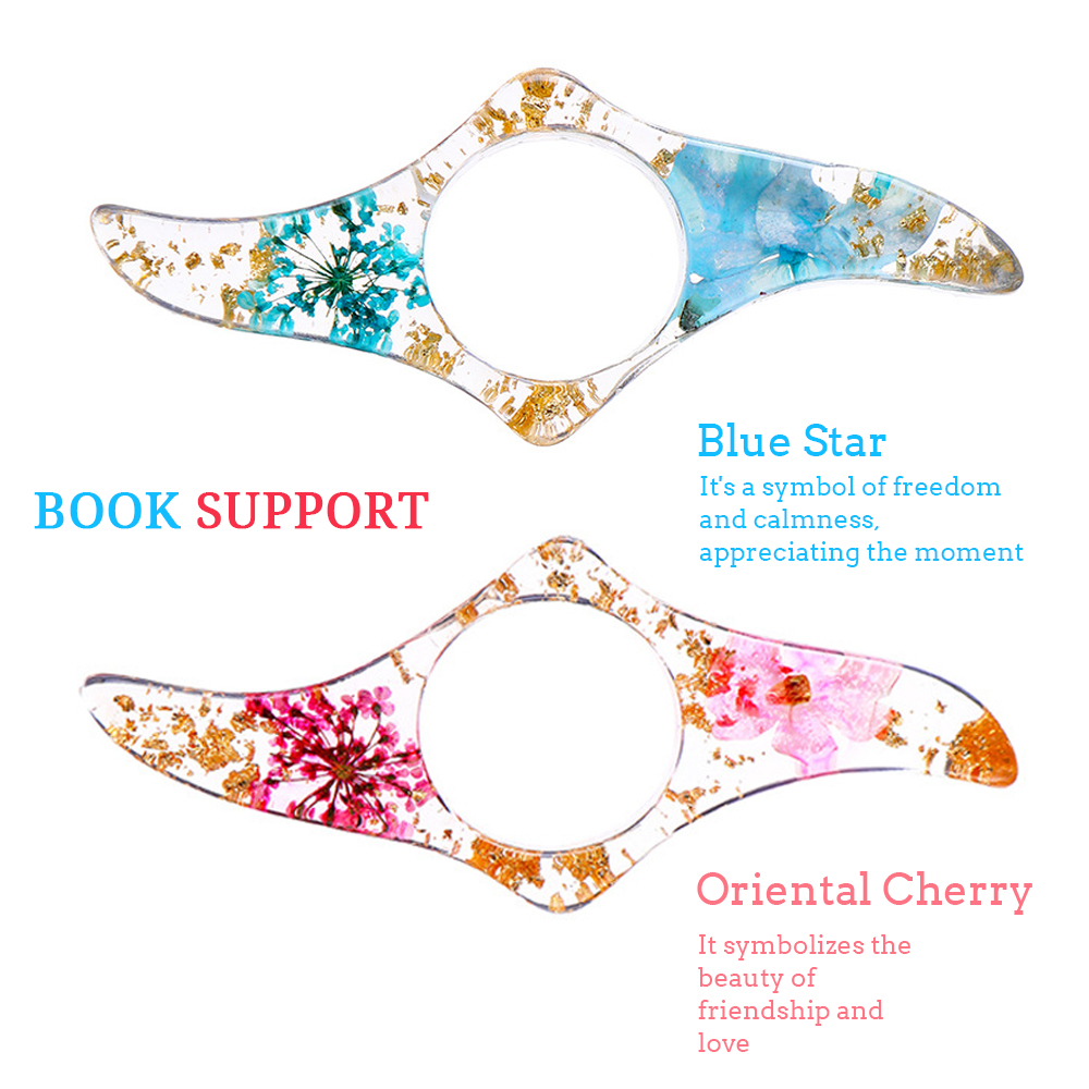 Dried Flower Bookmark - Prachtige gedroogde bloemen duimboeksteun Boekpaginahouder Leeshulp