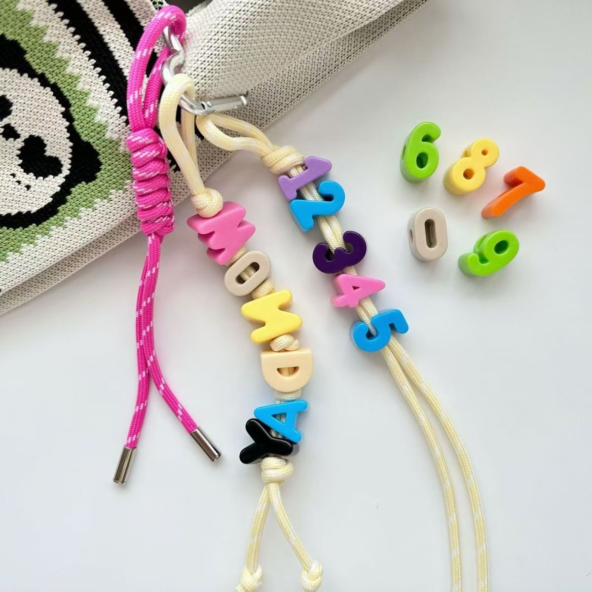 Initial Ring Custom - Aangepaste naam sleutelhanger 1-7 brief sleutelhanger