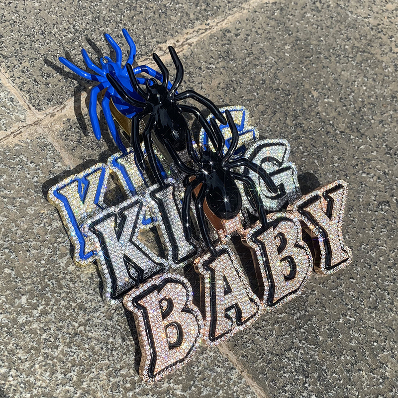 Name Necklace Custom - Custom Spider Letters Naam Hangers Kettingen