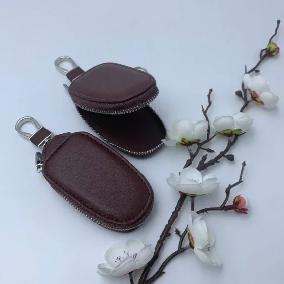 Monogram Keychain Leather - Monogramprint PU Lederen Autosleutelhouder, Universele Sleutelhanger