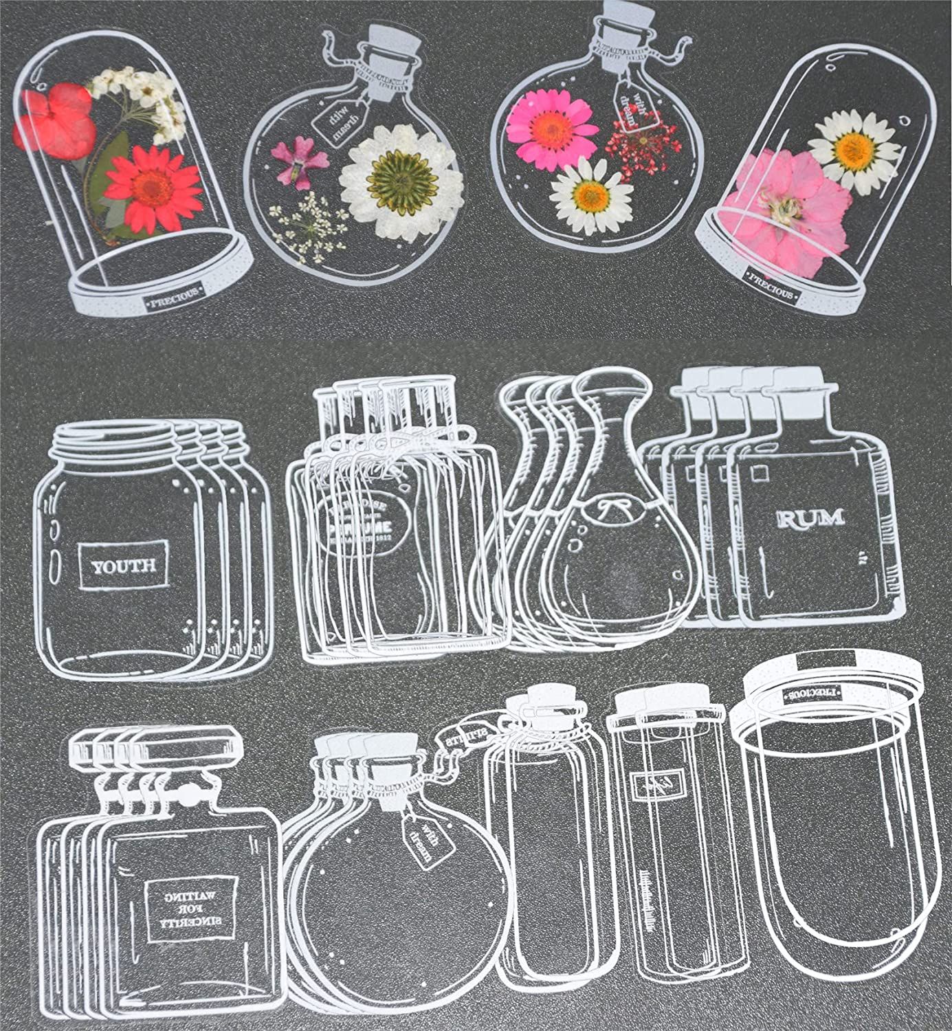 Dried Flower Bookmark - 30 Stuks Handgemaakte Diy Transparante Gedroogde