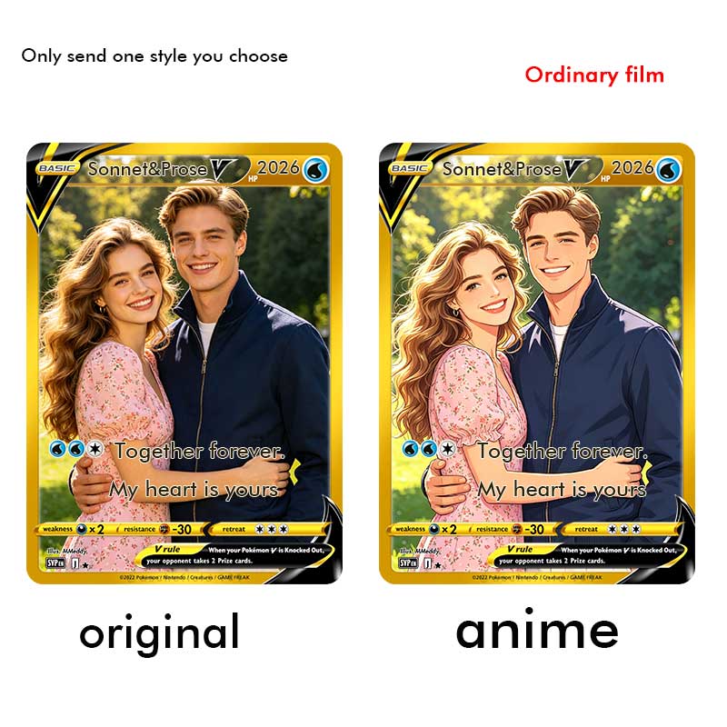 Pet Portrait Custom - Pokémon kaarten, op maat gemaakte kaartstijl,