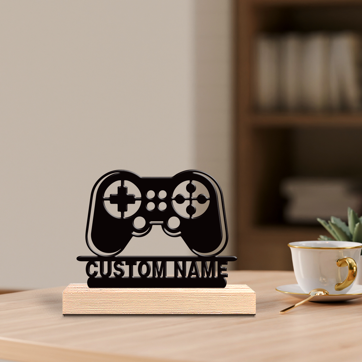 Engraved Wood Frame - 1 stuk Gepersonaliseerde op maat gemaakte