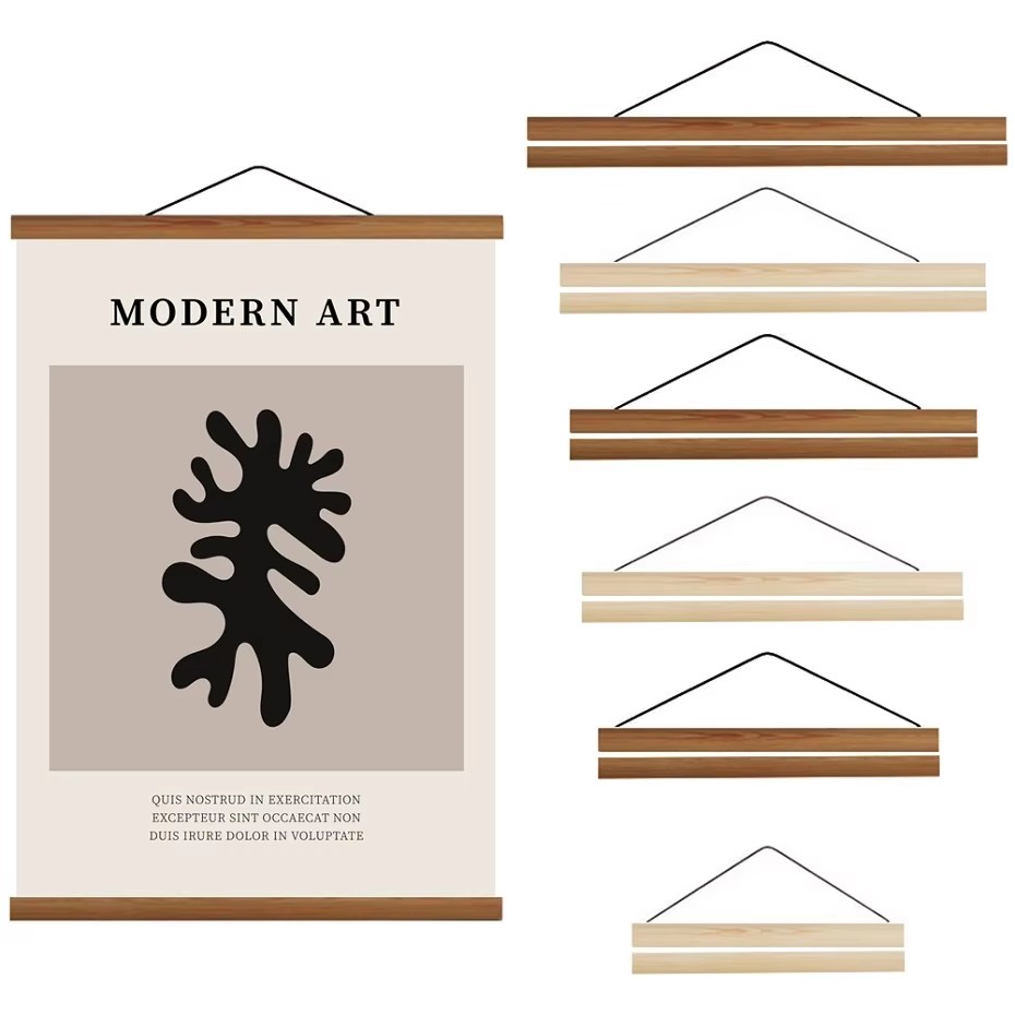Engraved Wood Frame - 7 kleuren 30 40 50 cm