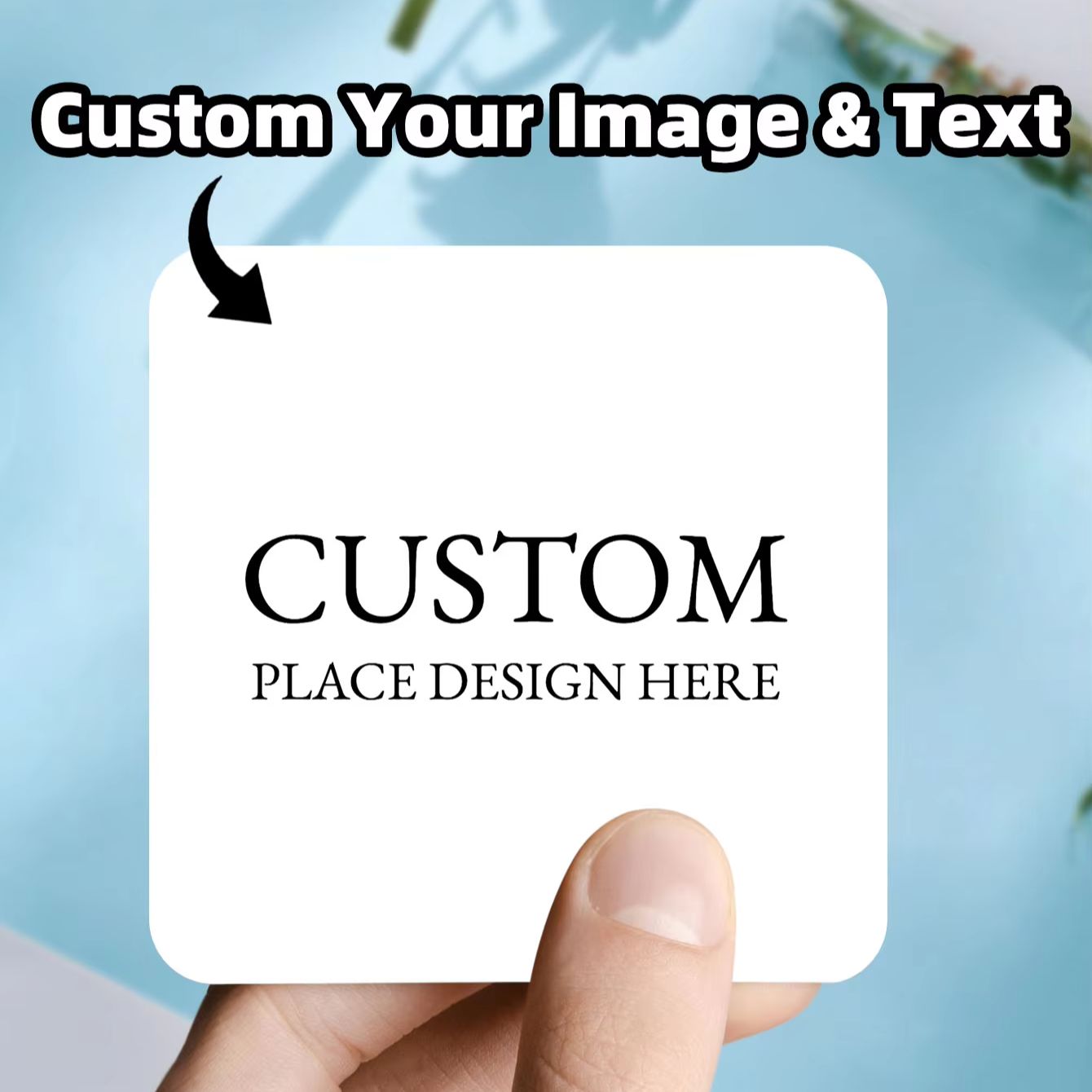 Personalised Candle Label - 1-100PCS op maat gemaakte gepersonaliseerde vierkante