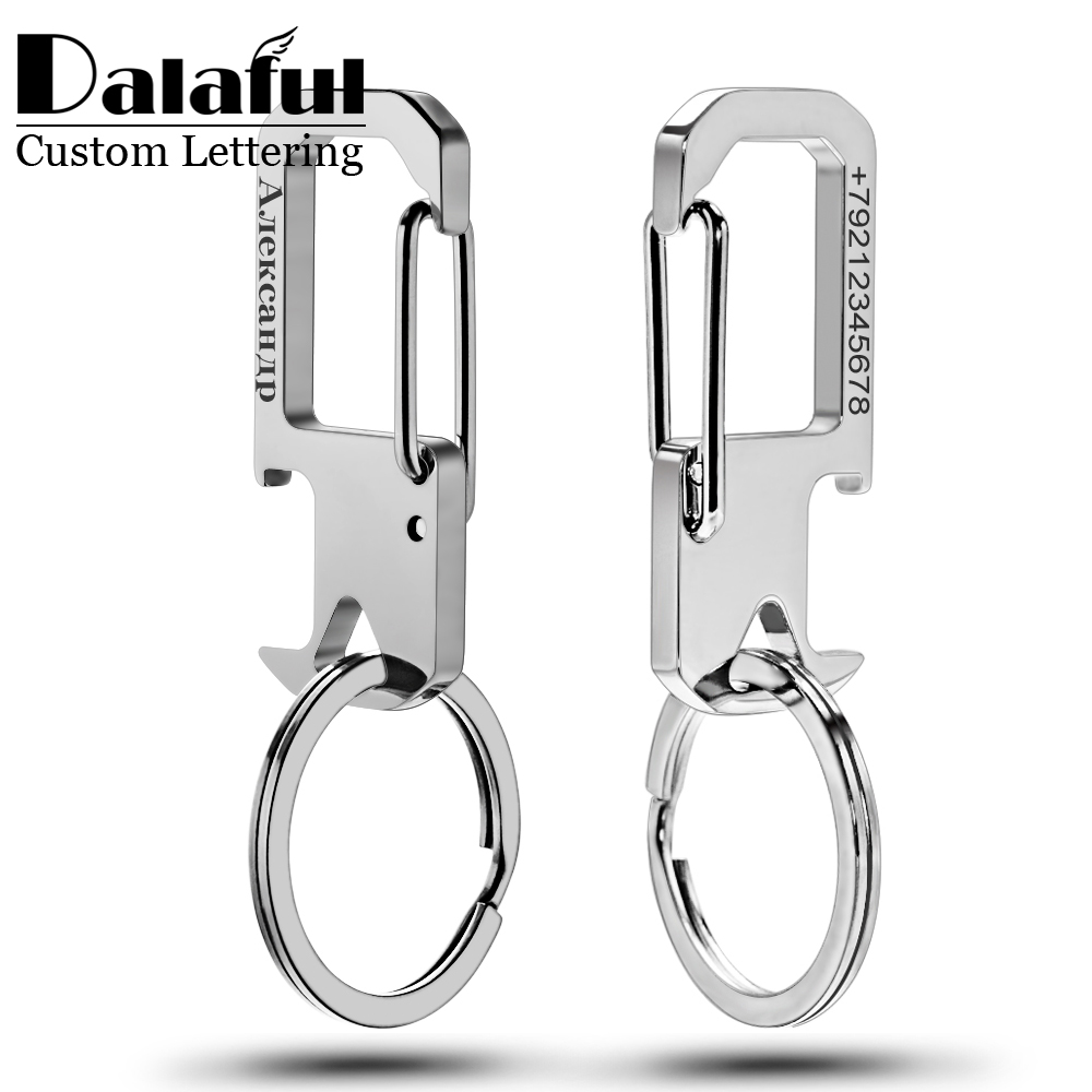 Initial Ring Custom - Roestvrij Staal Gepersonaliseerde Gift Sleutelhanger Custom