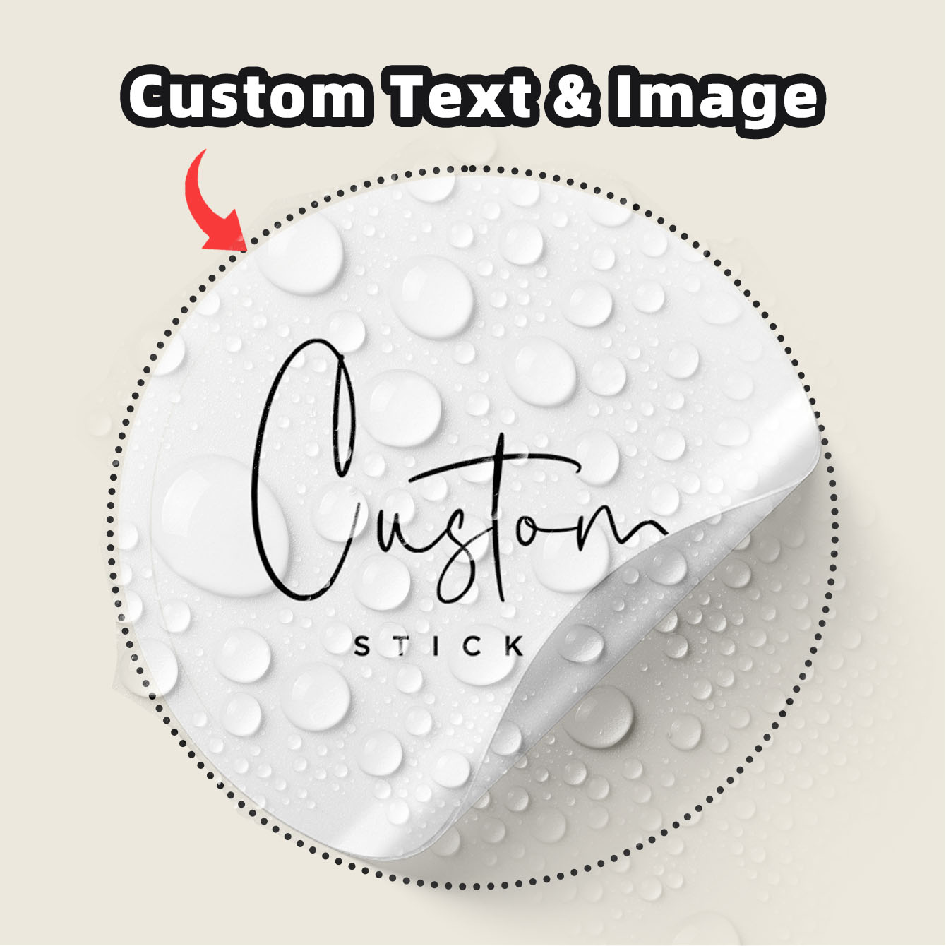 Personalised Candle Label - 1-100 stuks op maat gemaakte waterdichte