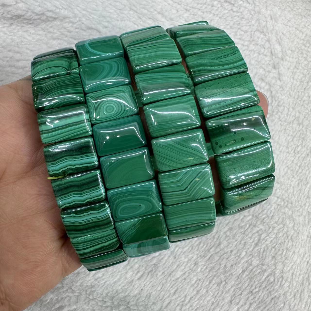 Coordinates Bracelet - Echte Natuurlijke Groene Malachiet Chrysocolla Armband