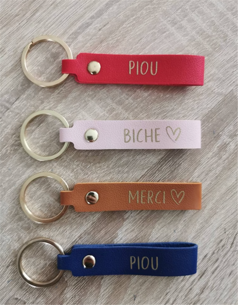 Monogram Keychain Leather - Gepersonaliseerde Lederen Sleutelhanger Aangepaste Naam Huwelijksgeschenken