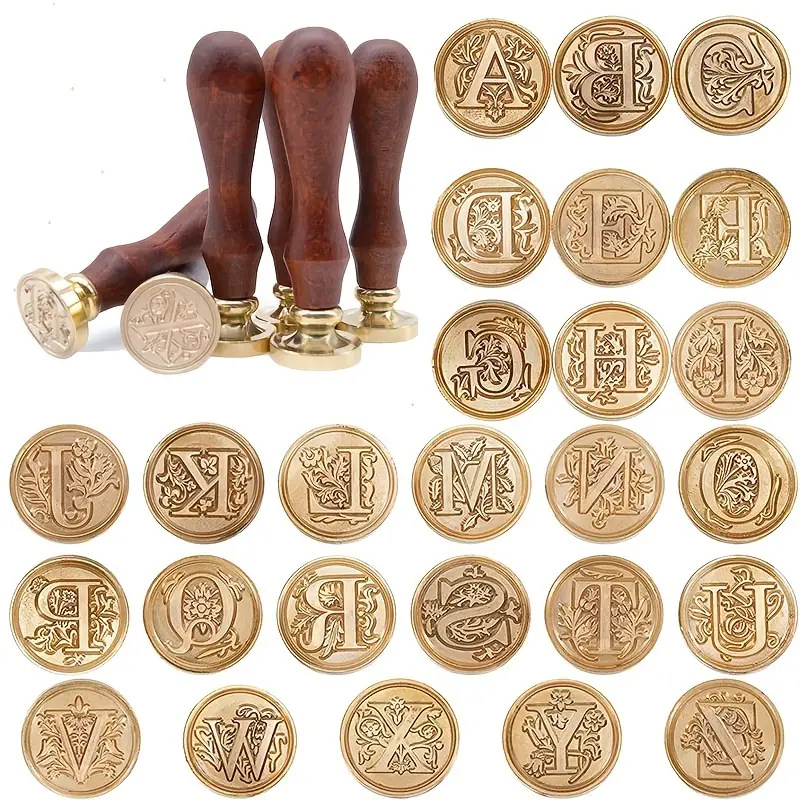 Wax Seal Letter Kit - Retro zegellak stempelset - siliconen stempels