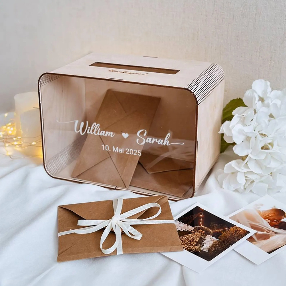 Personalized Name Box - Op maat gemaakte naamstickers voor bruiloft,