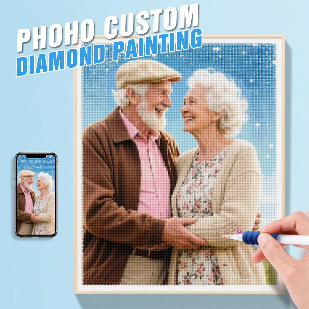 Photo Mosaic Print - HUACAN 5d Diy Diamond Mozaïek Aangepaste