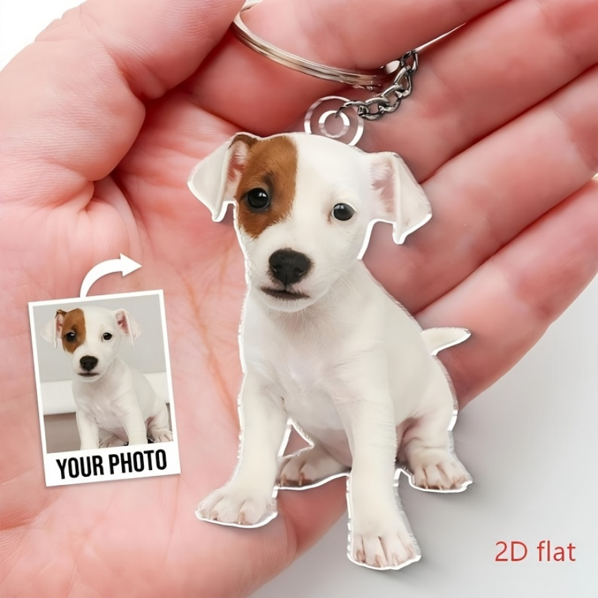 Pet Portrait Custom - Gepersonaliseerde op maat gemaakte acryl sleutelhanger