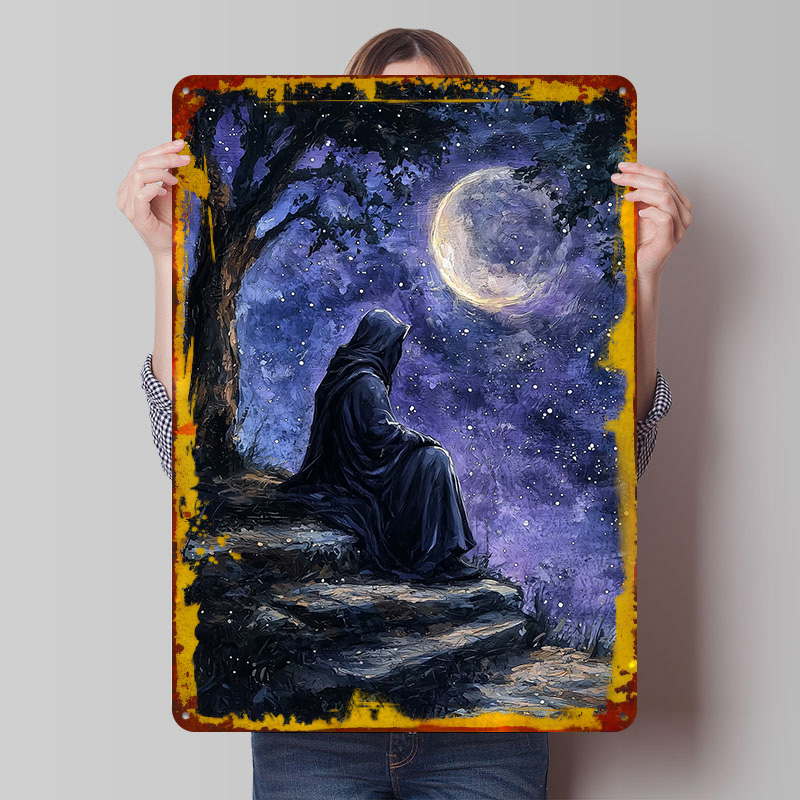 Custom Night Sky - Nachthemel Kijker Tin Plaquette Poster Gepersonaliseerde