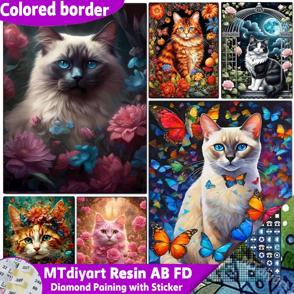 Photo Mosaic Print - Katten Diamant Schilderij AB FD Harsen