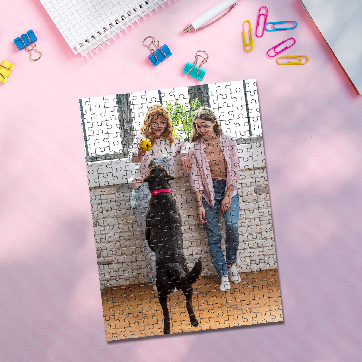 Pet Portrait Custom - 35/150/300/500/1000 stuks Gepersonaliseerde Aangepaste Fotopuzzel Huisdierhond