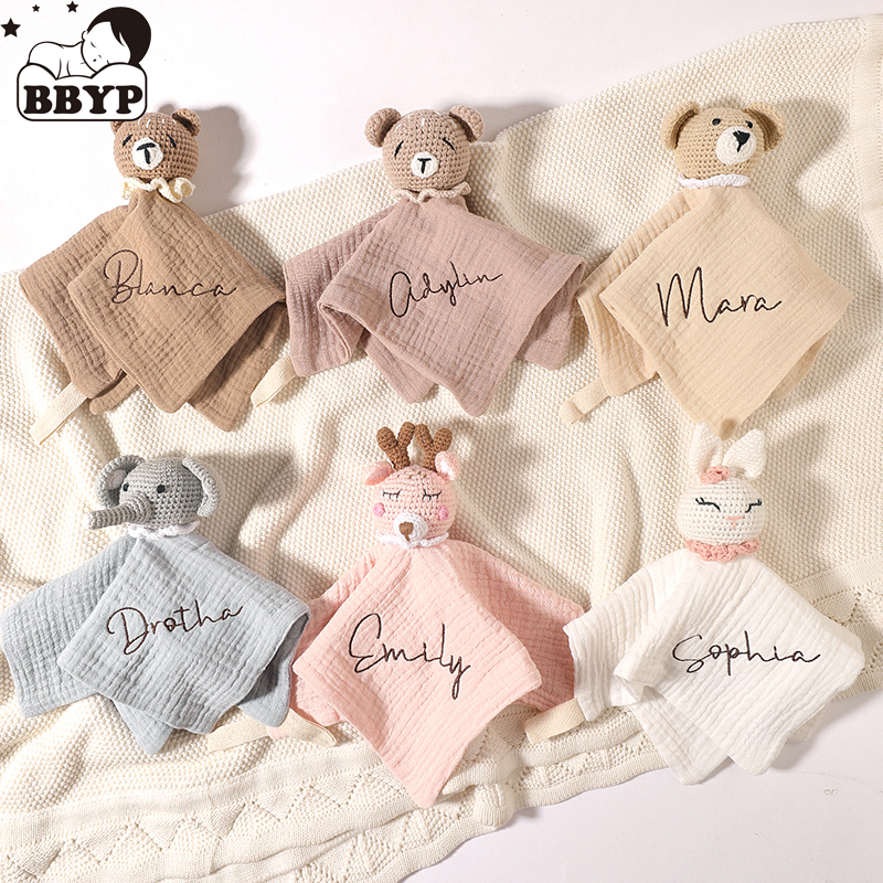 Initial Ring Custom - Gepersonaliseerde naam Baby Soother Appease Handdoek