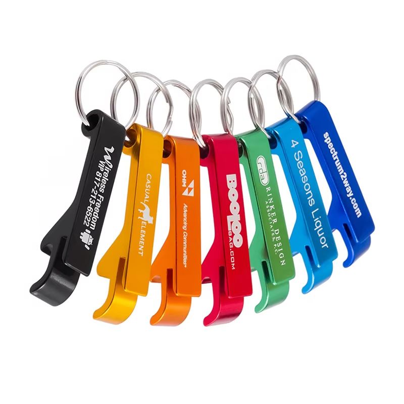 Initial Ring Custom - Gepersonaliseerde flesopener sleutelhanger met gegraveerde tekst,