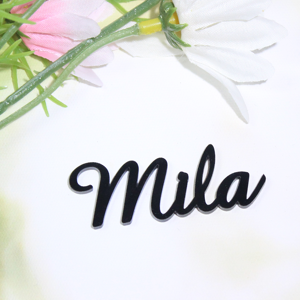 Personalized Name Box - 30/50/100 Stuks Gepersonaliseerde Naamplaatje Acryl Plaats