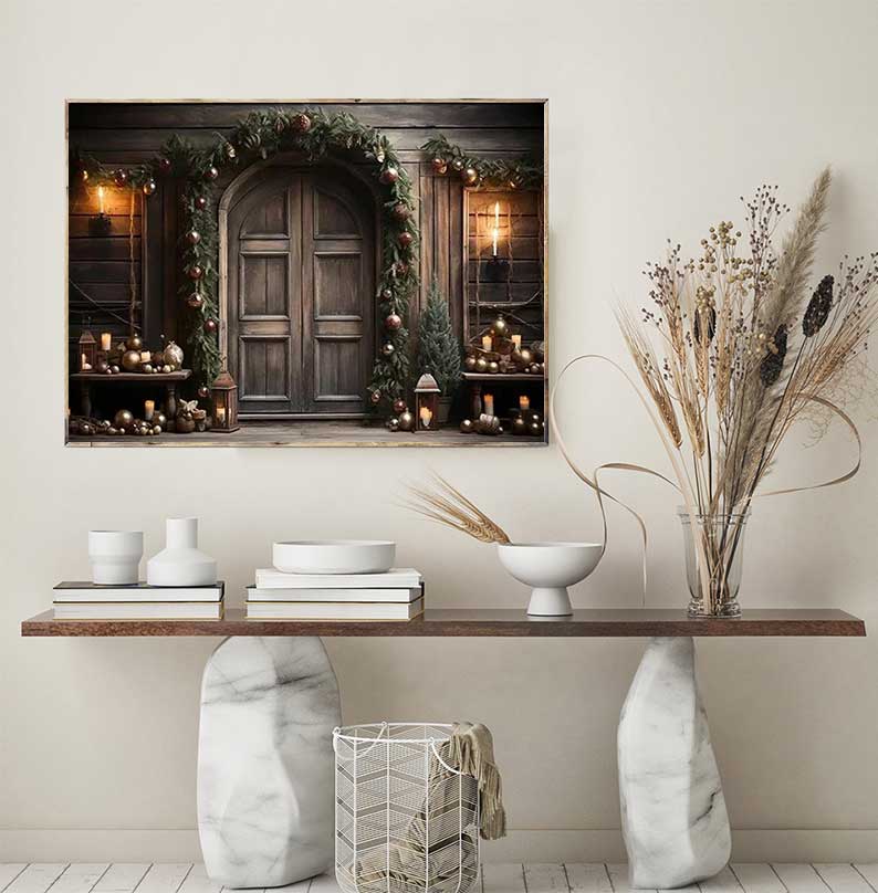 1pc frameloze grote kerstposte - Family Tree Print recensie en prijs