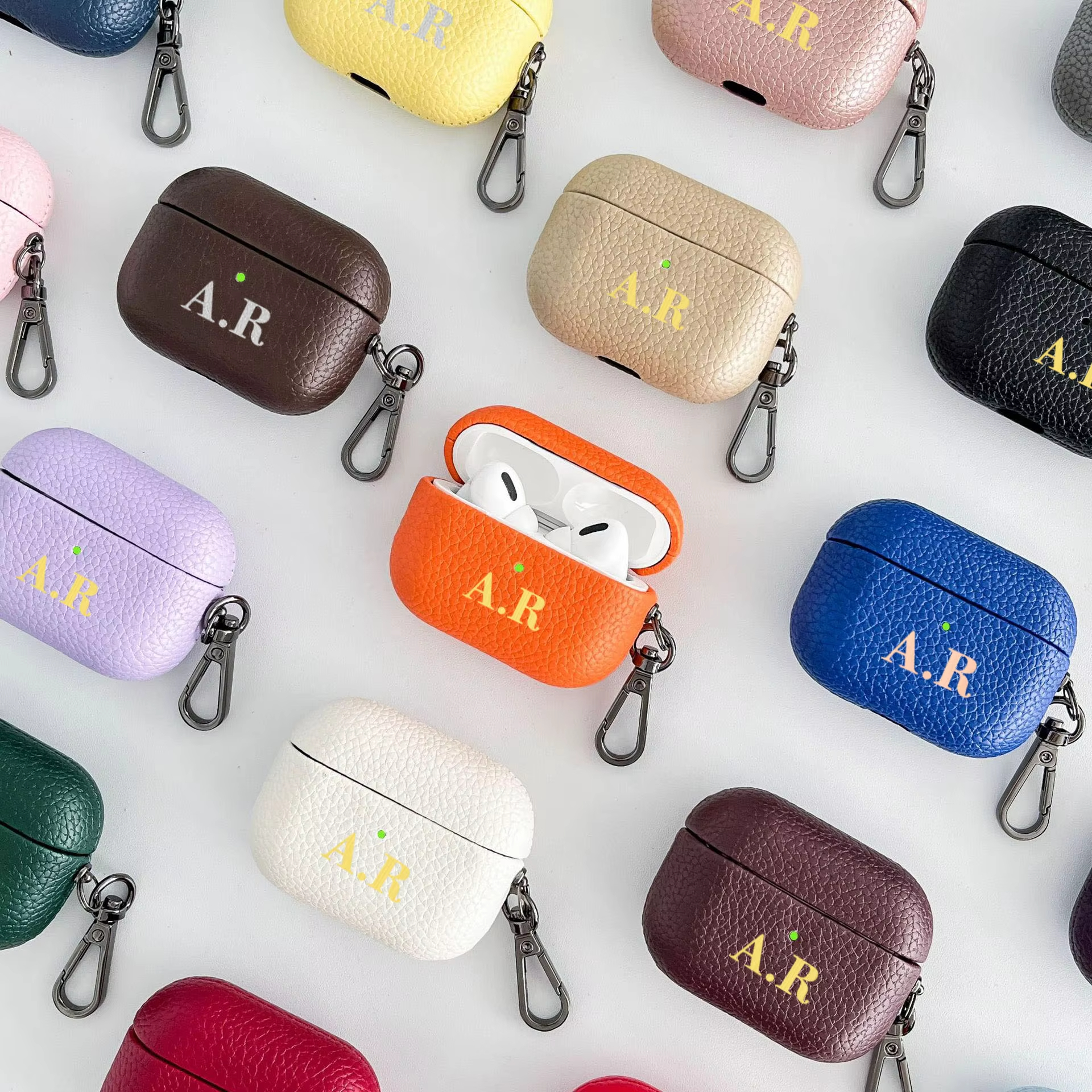 Gepersonaliseerde initialen Le - Monogram Keychain Leather recensie en prijs