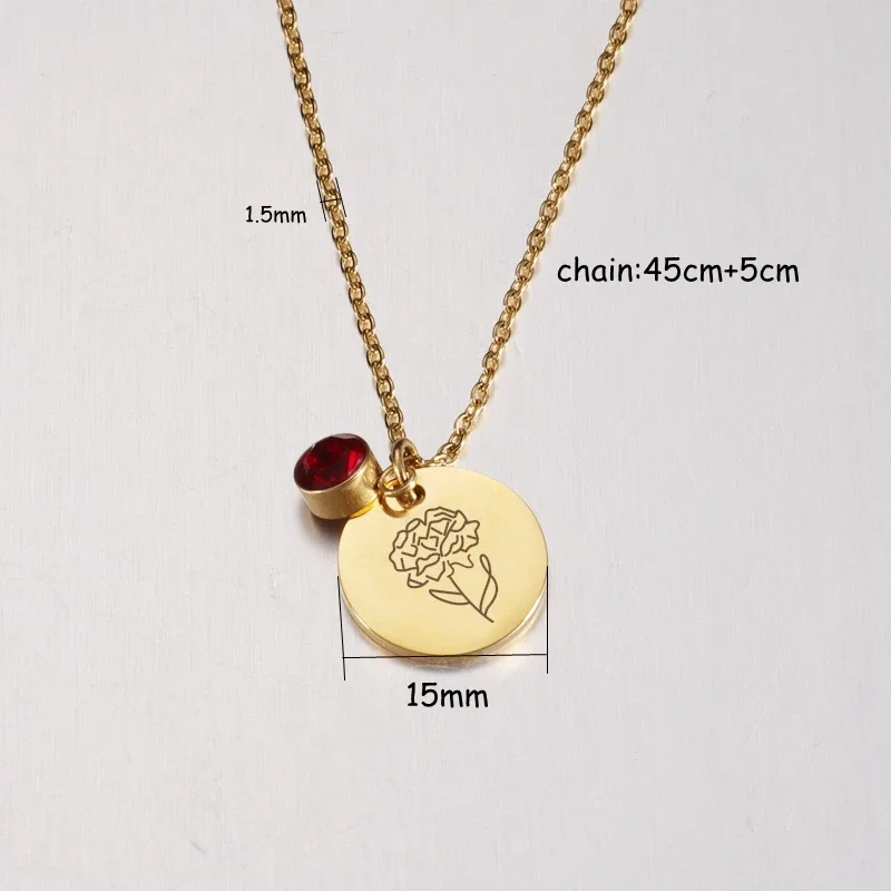 Geboortemaand bloemen Clipart  - Birth Flower Necklace recensie en prijs