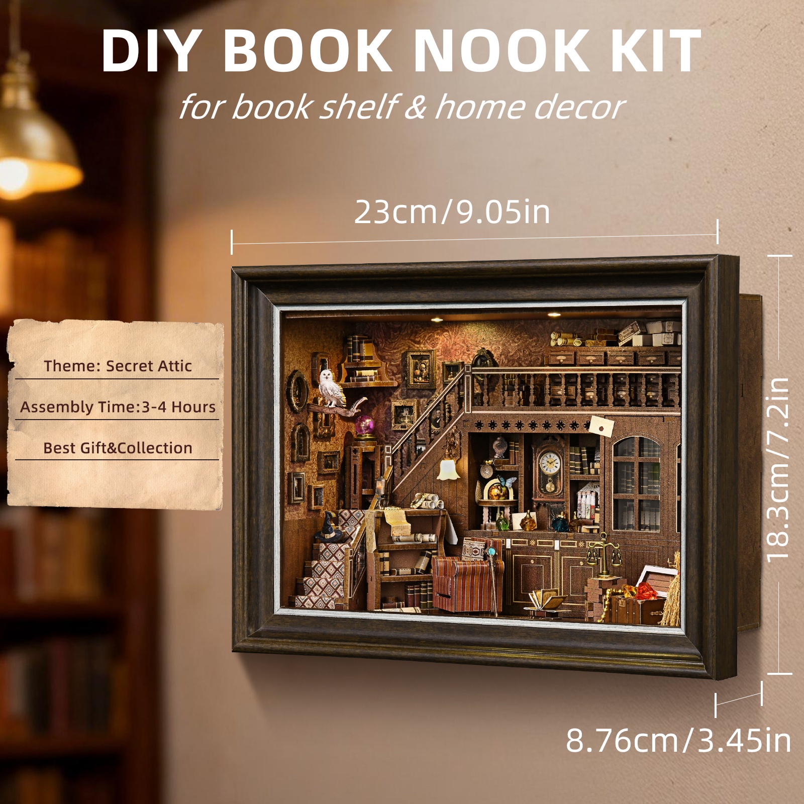 Boekenhoek Kit Geheim Zolderka - Engraved Wood Frame recensie en prijs