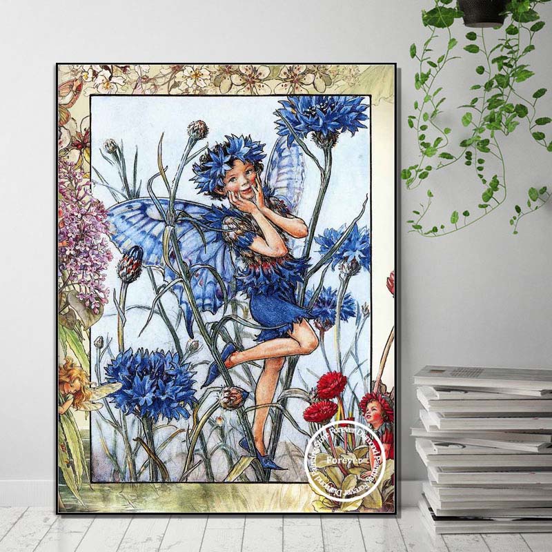 Cicely Mary Barker Kunstwerk B - Photo Mosaic Print recensie en prijs