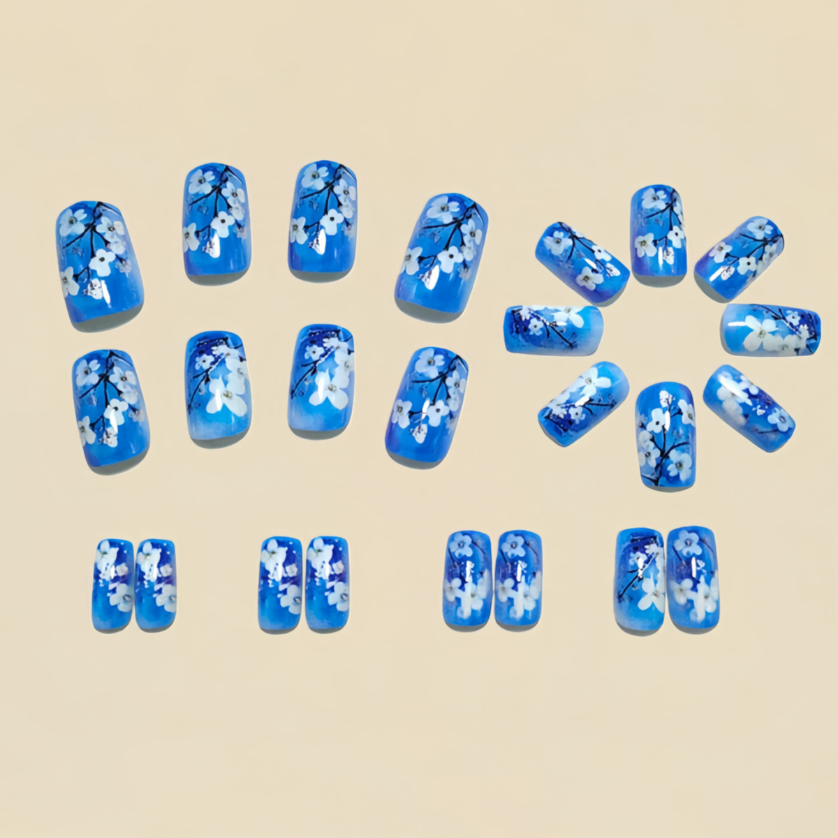 Medium nepnagels voor dames me - Pressed Flower Art recensie en prijs
