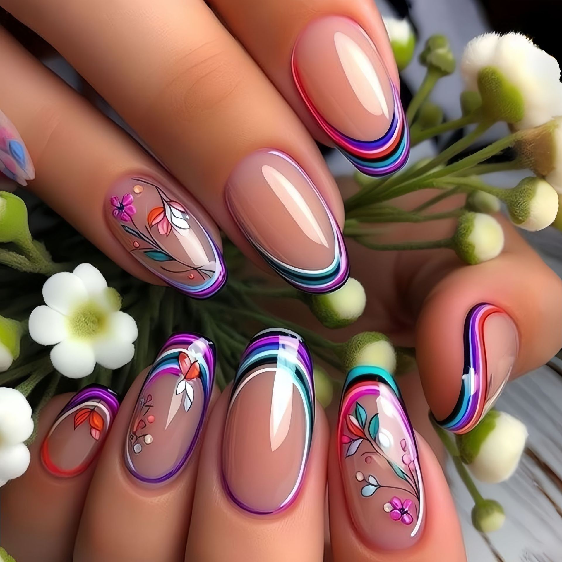 Medium nepnagels voor dames me - Pressed Flower Art recensie en prijs