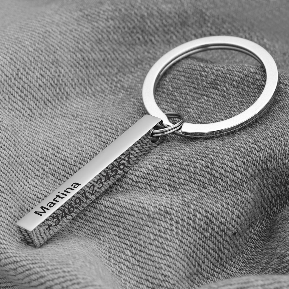 Rvs Gepersonaliseerde Sleutelh - Initial Ring Custom recensie en prijs