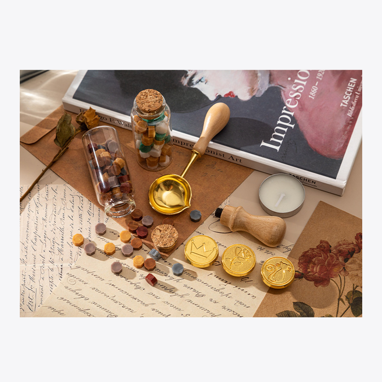 【HOT】Waxzegelstempelset met 3  - Wax Seal Letter Kit recensie en prijs