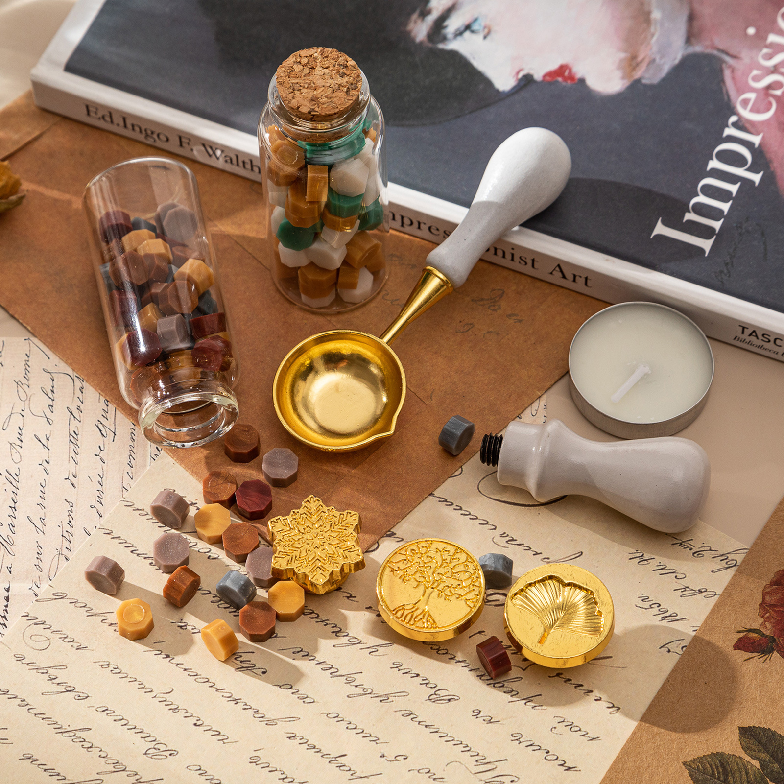 【HOT】Waxzegelstempelset met 3  - Wax Seal Letter Kit recensie en prijs