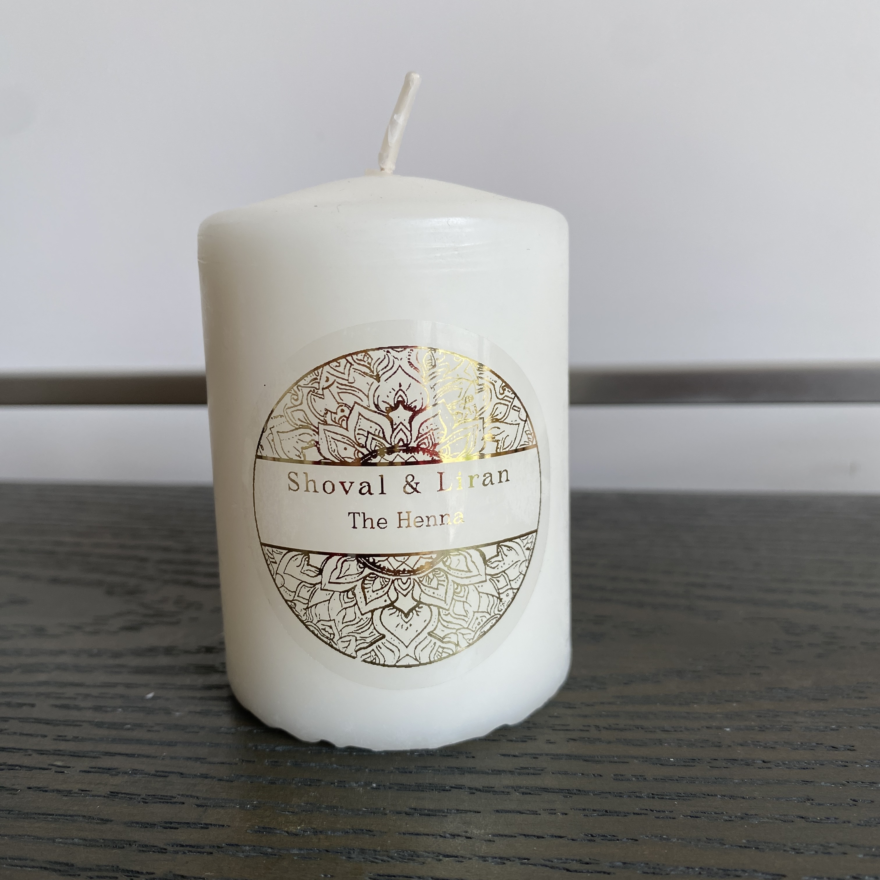 Op maat gemaakte henna dag kaa - Personalised Candle Label recensie en prijs