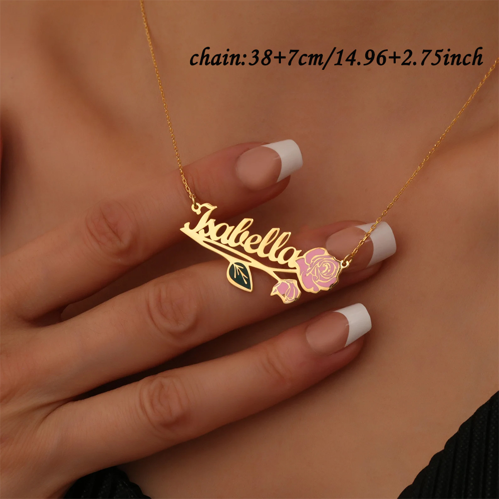 Gepersonaliseerde kleurrijke g - Name Necklace Custom recensie en prijs