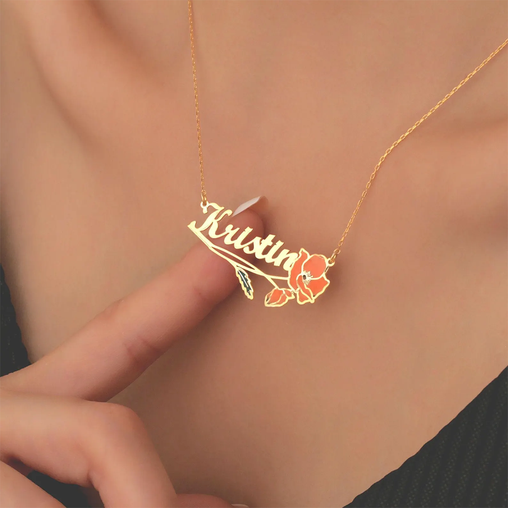Gepersonaliseerde kleurrijke g - Name Necklace Custom recensie en prijs