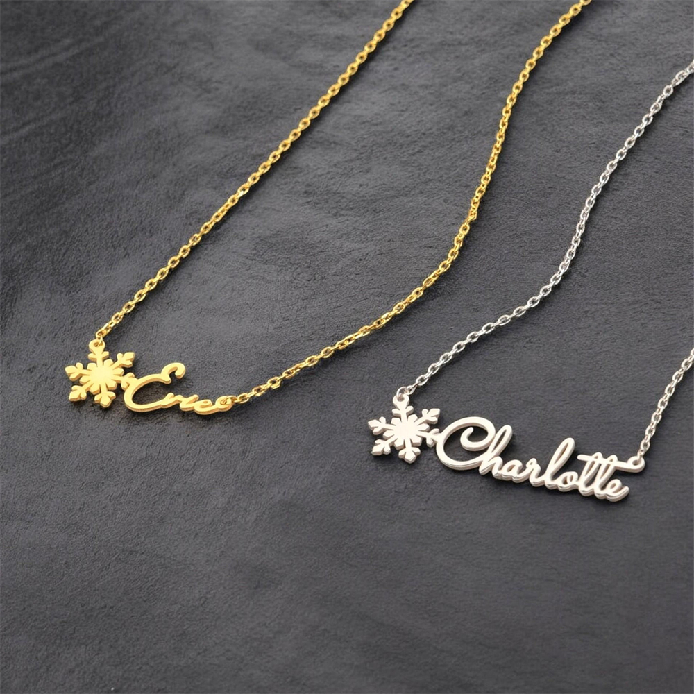 Aangepaste eenvoudige naam ket - Birth Flower Necklace recensie en prijs