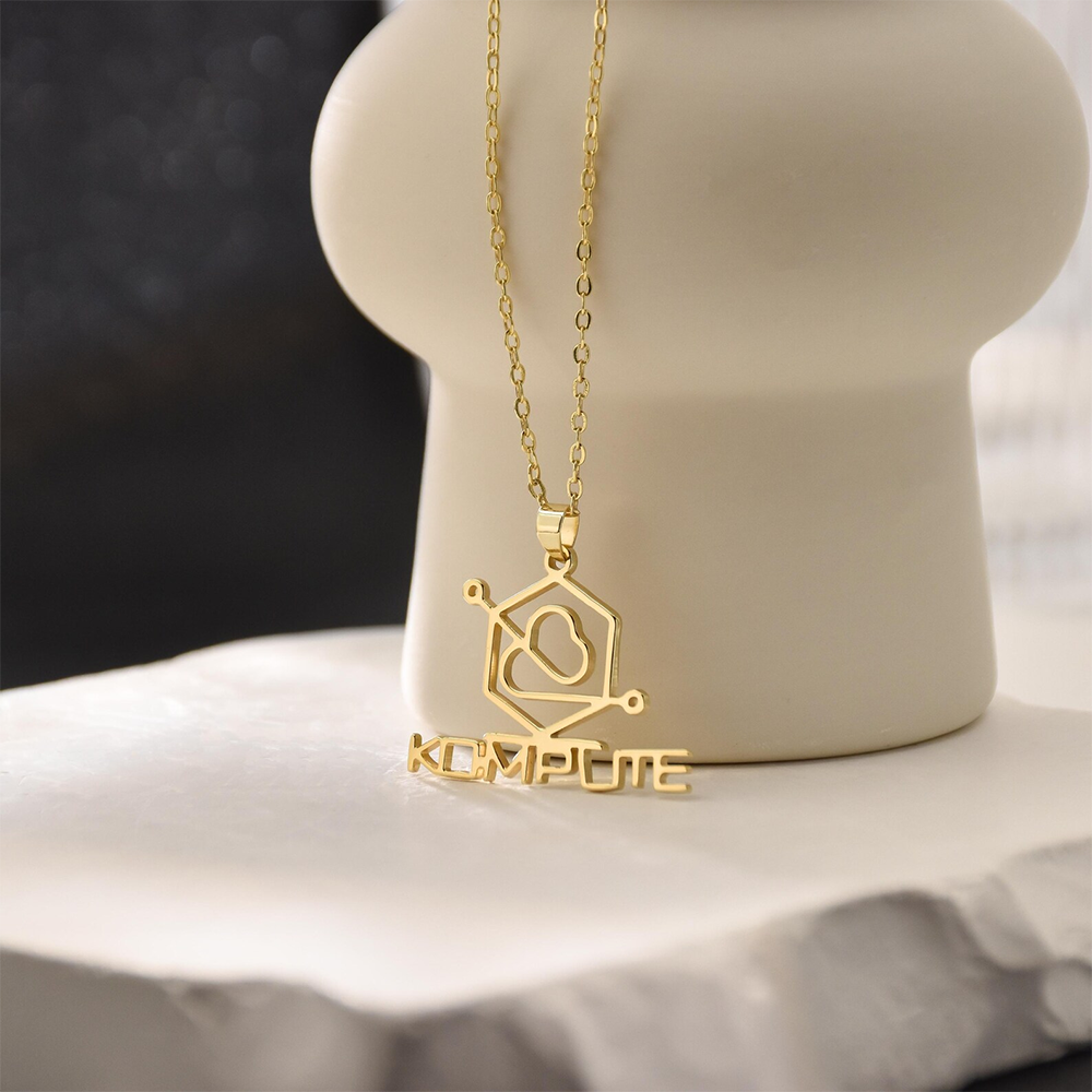 Aangepaste bedrijfslogo kettin - Name Necklace Custom recensie en prijs