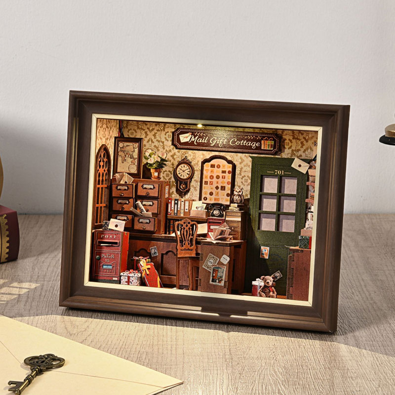 DIY 3D houten boekenhoekje kit - Engraved Wood Frame recensie en prijs