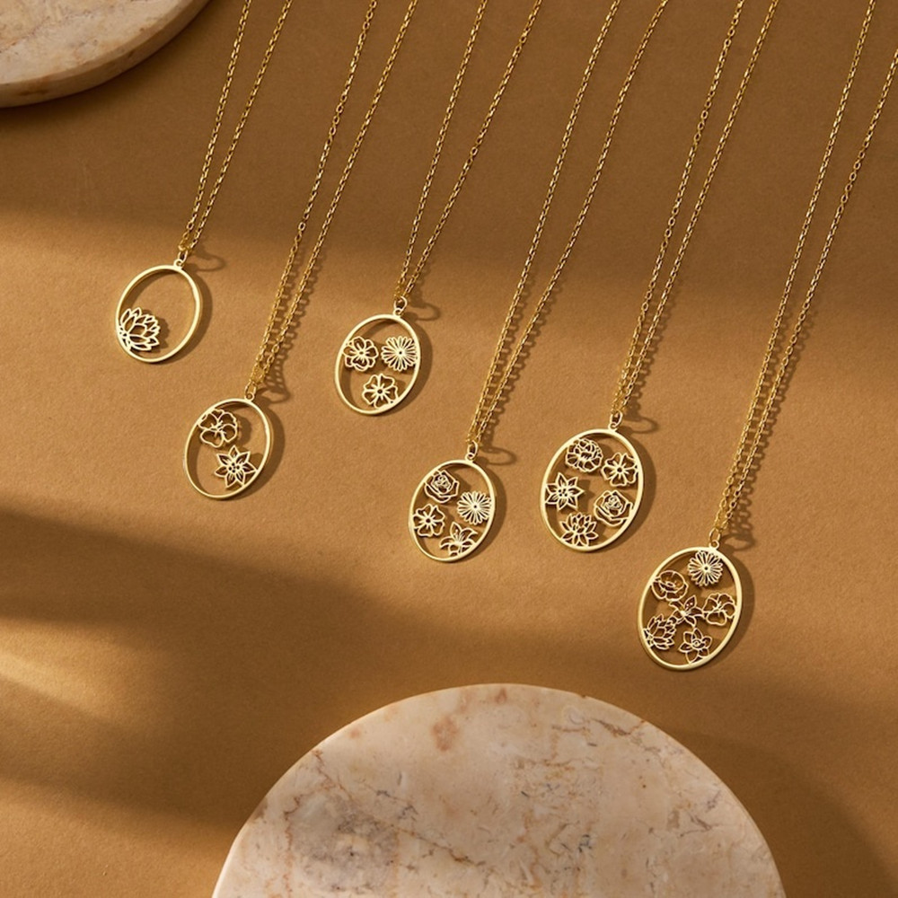 Geboortebloem ketting op maat, - Birth Flower Necklace recensie en prijs
