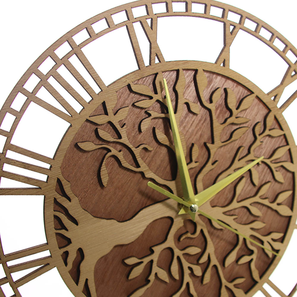 Levensboom Houten Wandklok Boe - Family Tree Print recensie en prijs