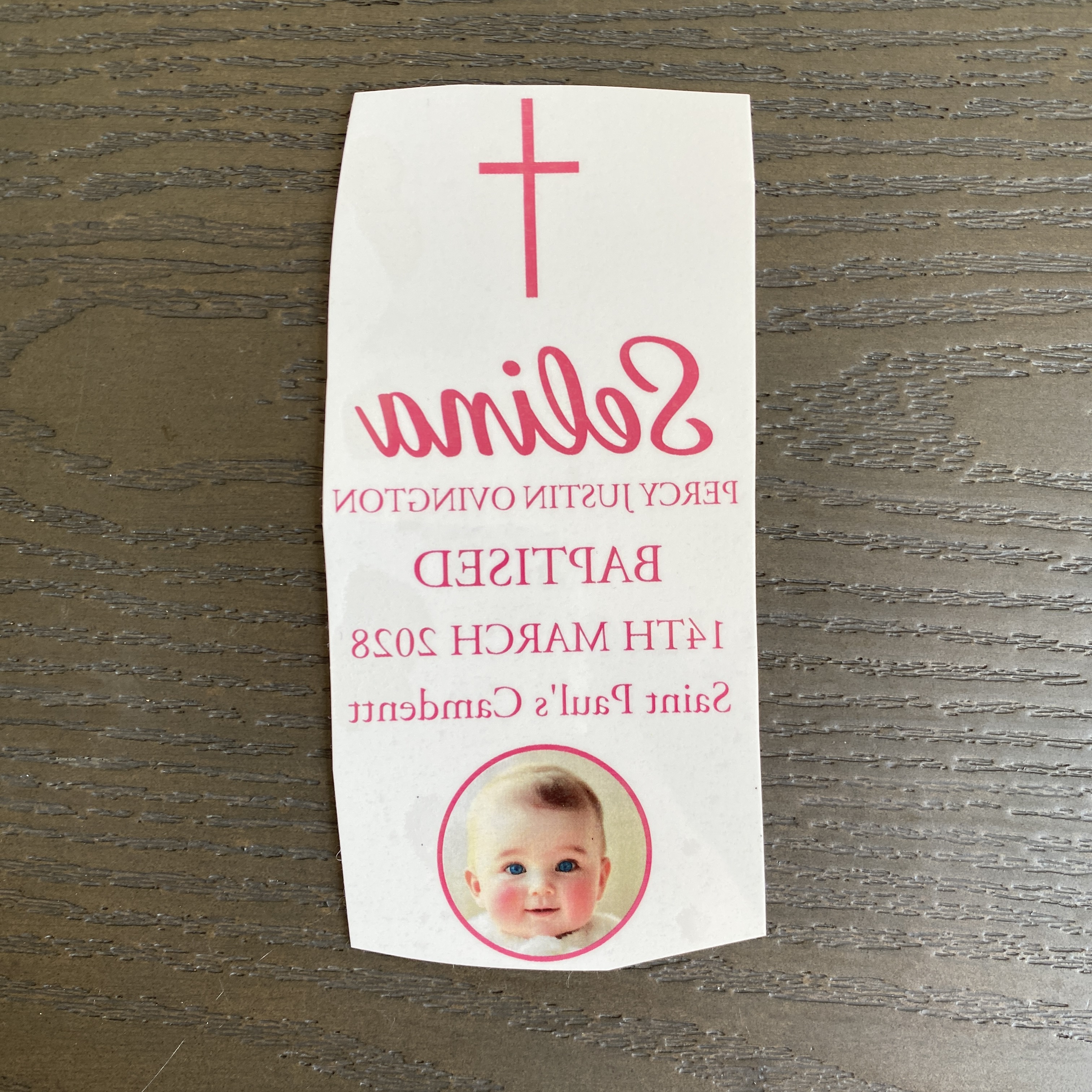 Aangepaste trouwfoto stickers, - Personalised Candle Label recensie en prijs