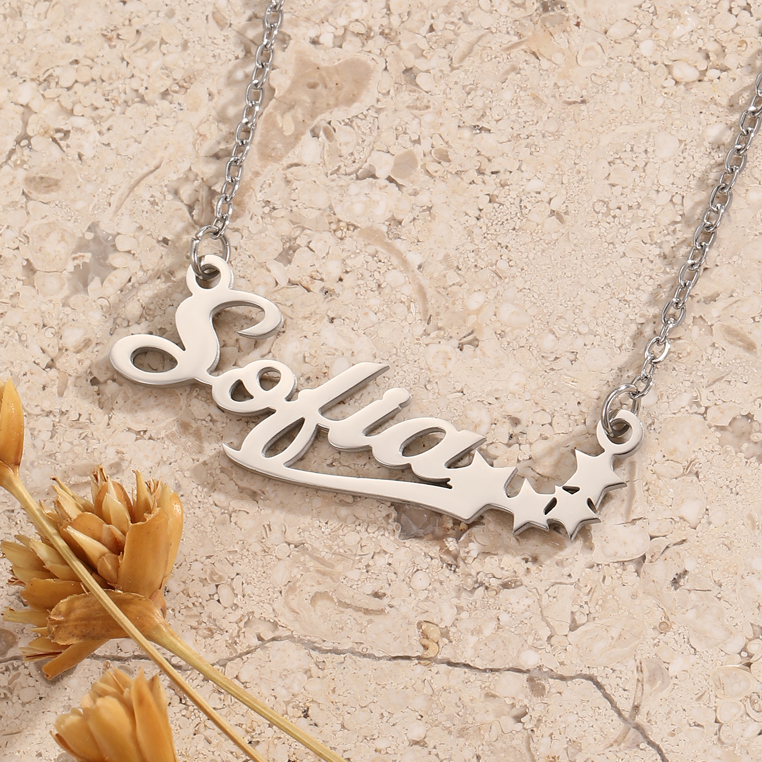 Roestvrijstalen Ster Letter Ha - Name Necklace Custom recensie en prijs
