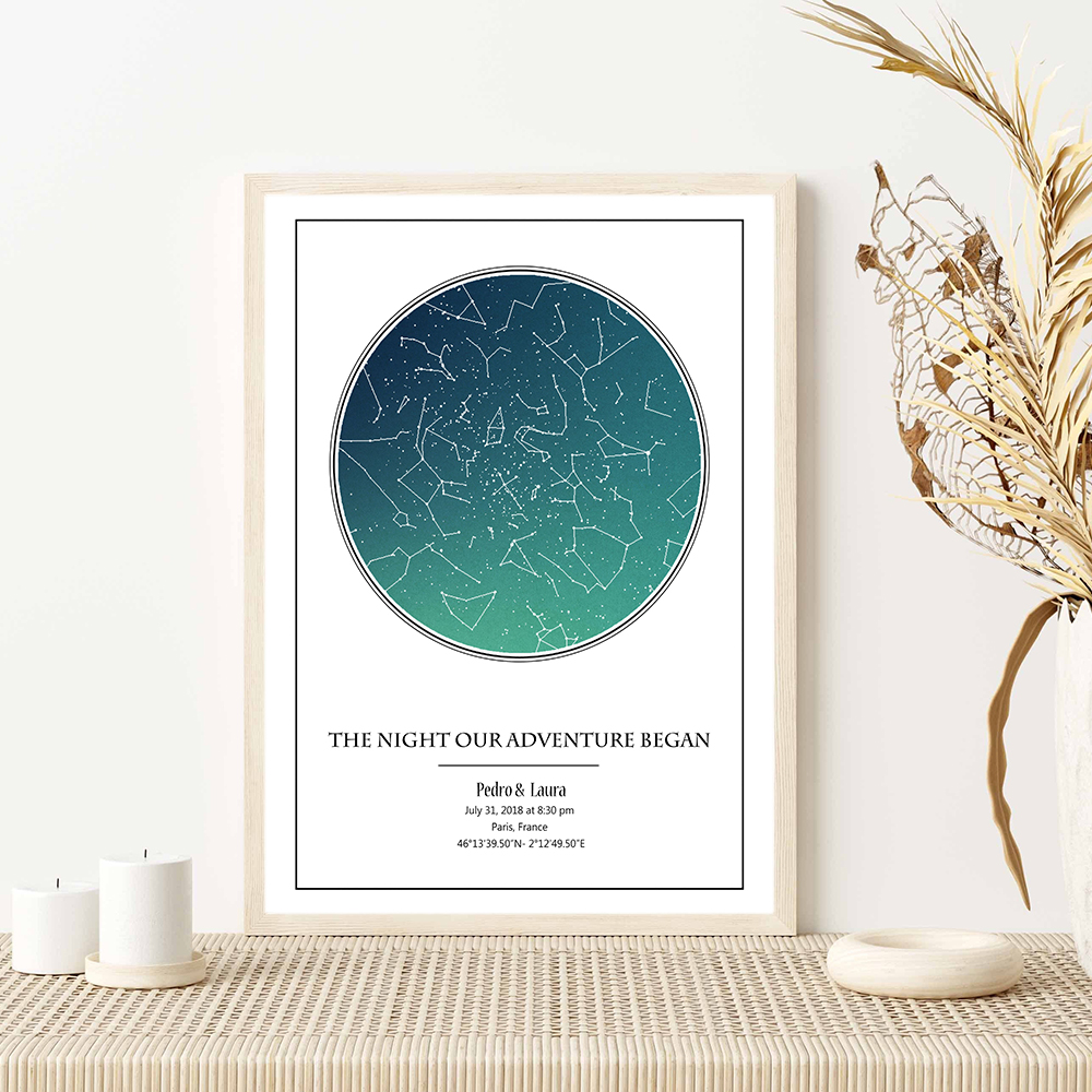 Gepersonaliseerde Star Map Pos - Custom Star Map recensie en prijs