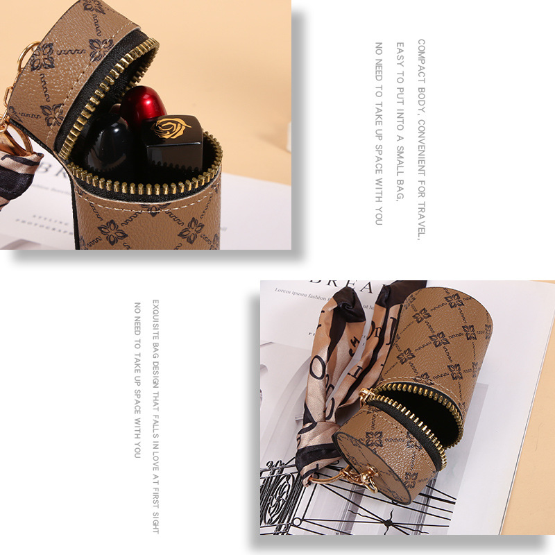 Sjaalpatroon lippenstift sleut - Monogram Keychain Leather recensie en prijs