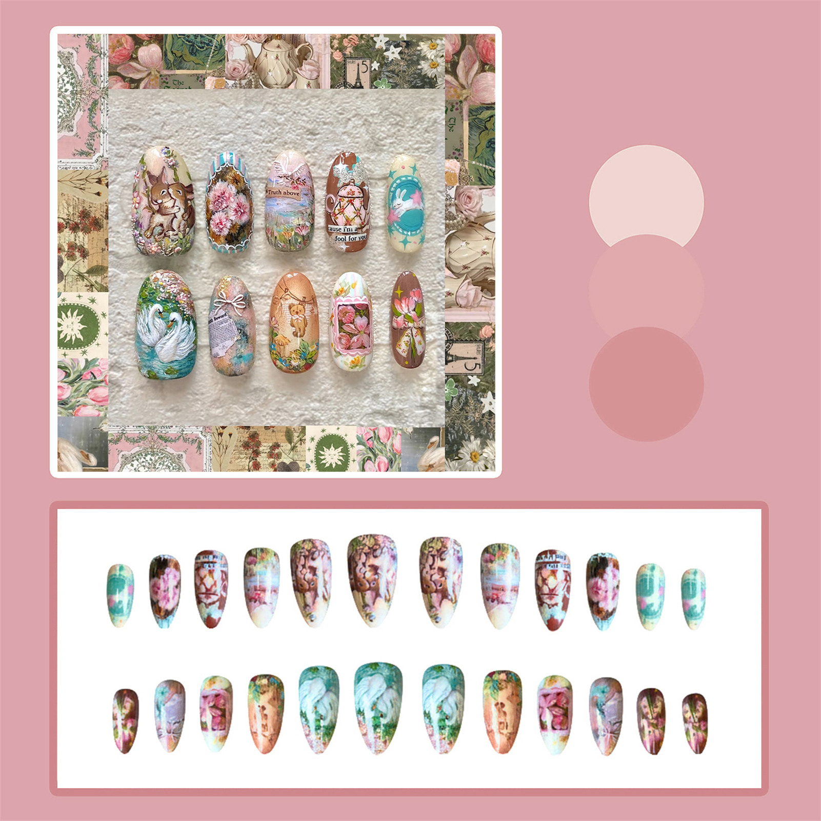24 stuks vintage tuin nepnagel - Pressed Flower Art recensie en prijs