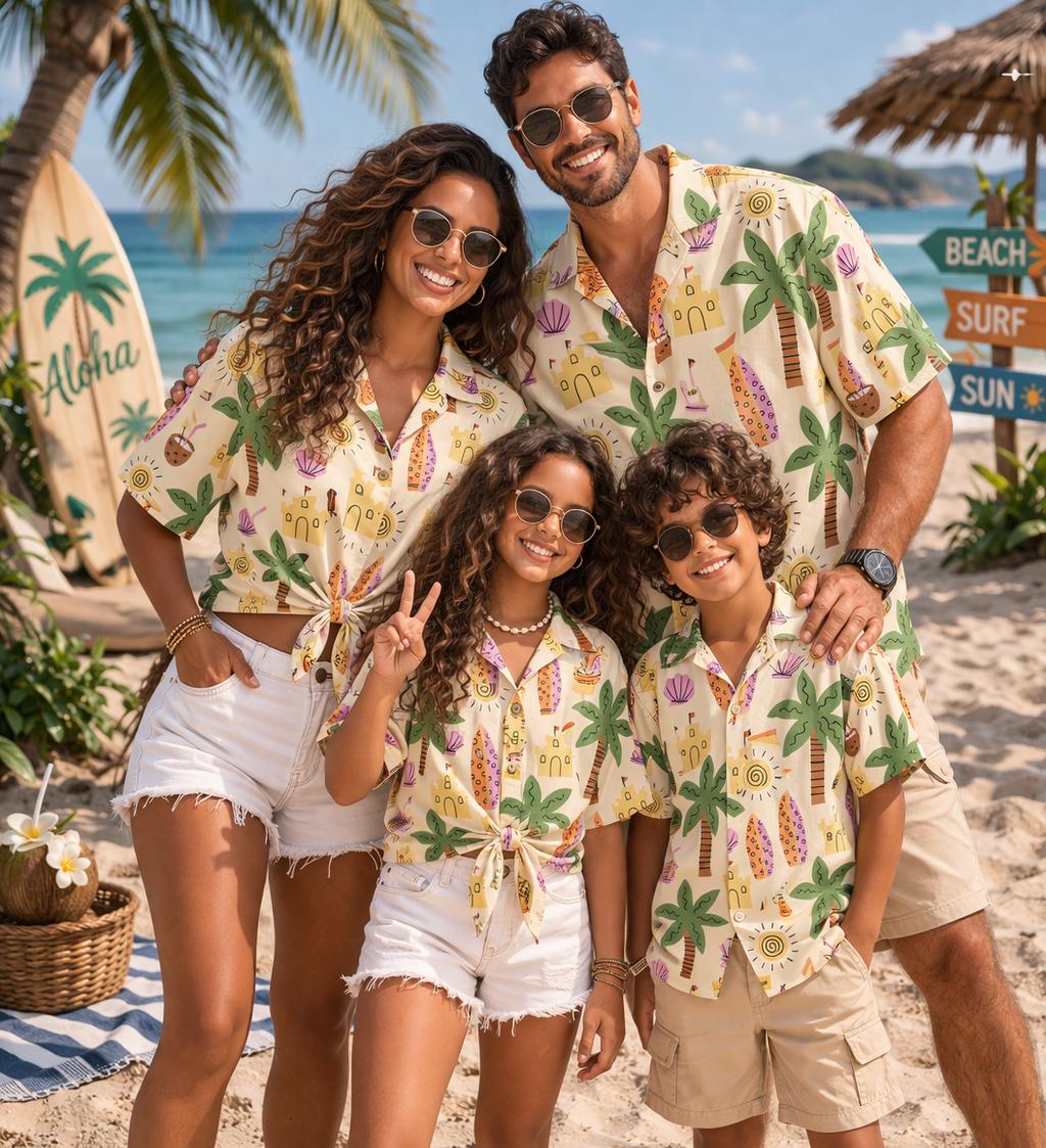 Hawaiiaans kindershirt met pla - Family Tree Print recensie en prijs