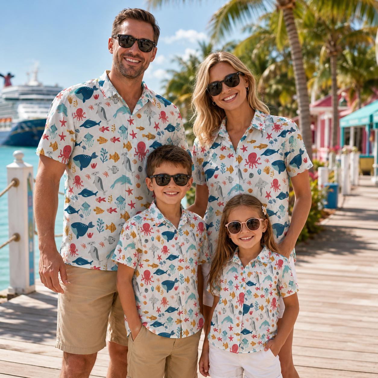 Hawaiiaans kindershirt met pla - Family Tree Print recensie en prijs