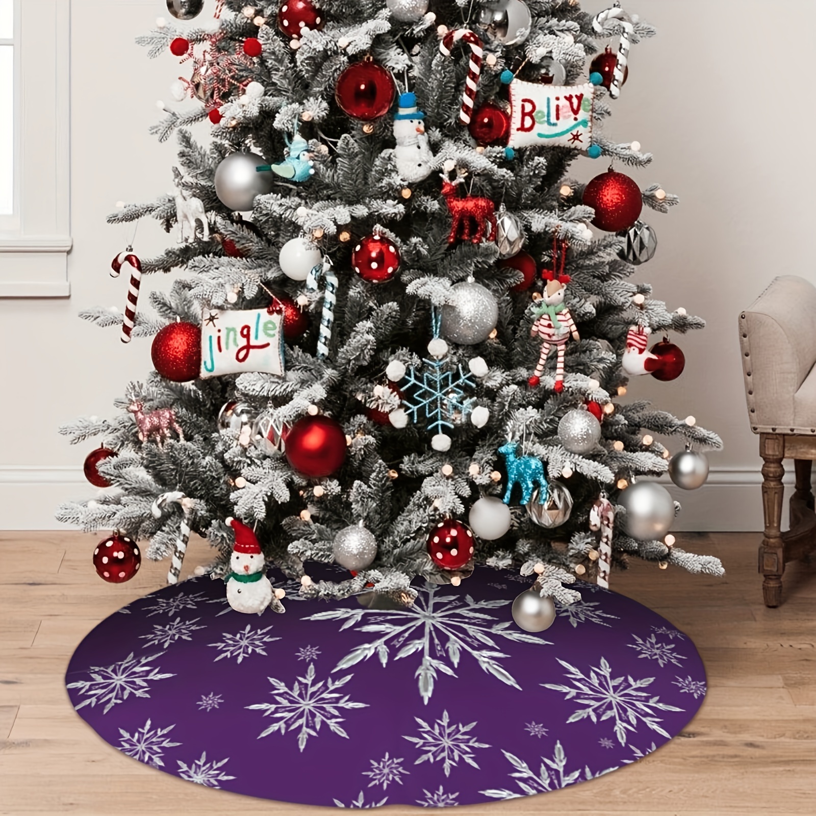 VIKAMA diep paarse sneeuwvlok  - Family Tree Print recensie en prijs